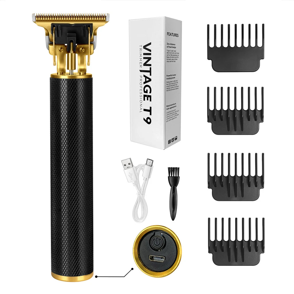 Cordless Hair Clipper with LED Display, Rechargeable Electric Trimmer for Men, USB Charging Beard Trimmer,Professional Barber & Home Use