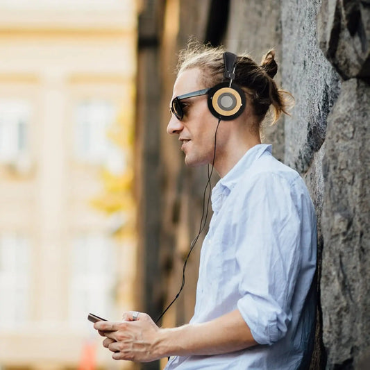 OKCSC WTD-3 Open Back HiFi Headphones Maple Wooden Shell 40mm Driver Unit Stereo Wired 3.5mm Jack Detachable Cable Vintage Style Over Ear Headphones for Music Audiophile Home Studio Listening