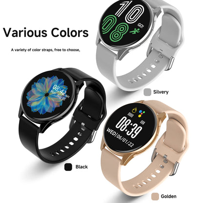 1pc New Full-Touch High-Definition Men'S and Women'S Sports Smartwatch Features ,Wireless Dialing, Answering Calls, Motion Tracking,  Music Control. Suitable for Android & Iphone,Christmas/New Year/Birthday Watch Gifts