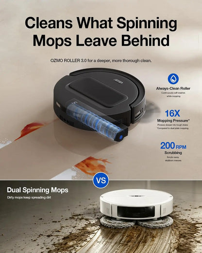 Robot Vacuum with OZMO Roller 3.0 Mopping System, 40000Pa Powerful Suction, Max Plus Series