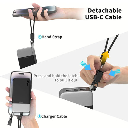 JUOVI 20000mAh 45W Portable Charger Power Bank Fast Charging PowerBank with PD 3.0 & QC 4.0 for Samsung S26/25/24 iPhone 17/16/15/14/13 Series
