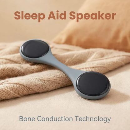Bone Conduction Sleep Aid Pillow Speaker Zero Burden Open Ear Design Button Volume Control Portable Wireless Bedside White Noise Sound Device For Night Rest Insomnia Relief