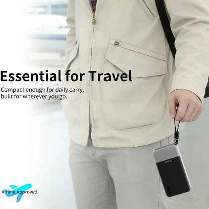 JUOVI 20000mAh 45W Portable Charger Power Bank Fast Charging PowerBank with PD 3.0 & QC 4.0 for Samsung S26/25/24 iPhone 17/16/15/14/13 Series