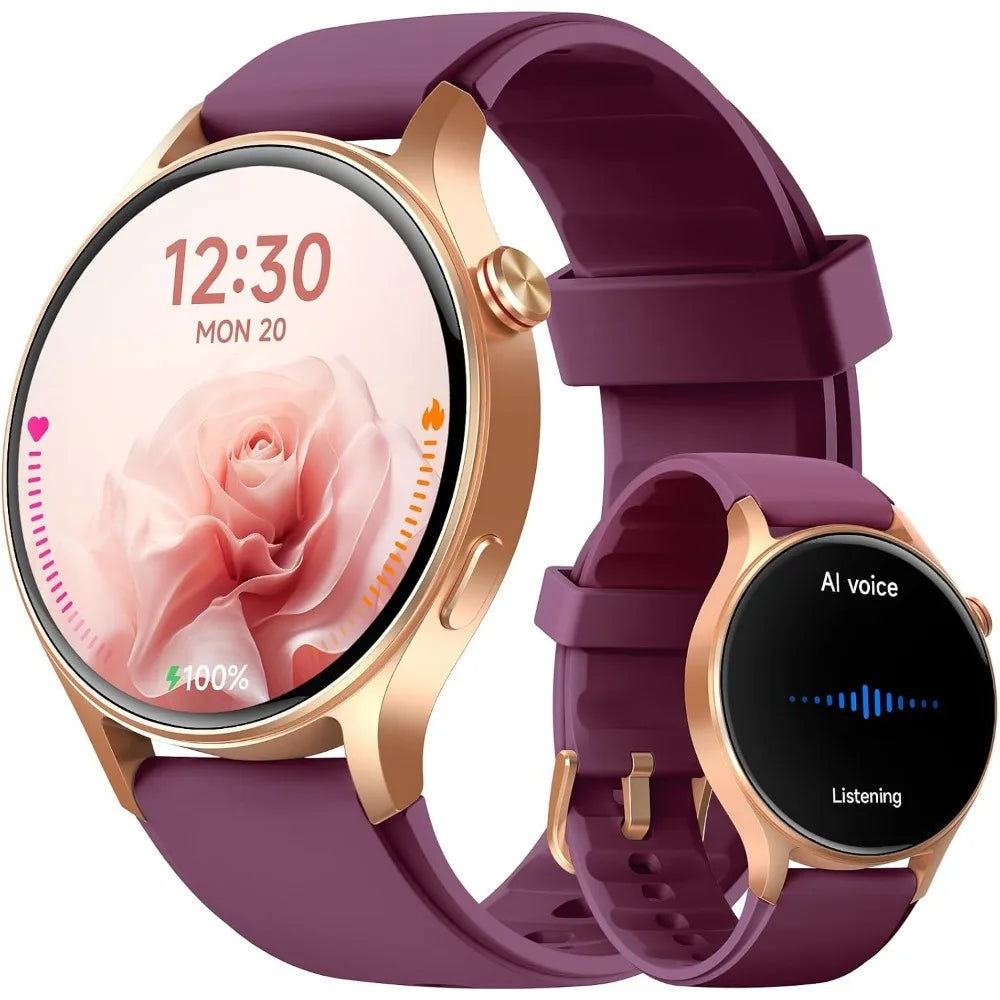 Fitness Tracker for Women: 1.32" AMOLED, HRM, Sleep/SpO2, 110+ Modes, 3ATM Water Resistant, iOS/Android