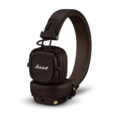 Marshall Major V Wireless On-Ear Bluetooth Headphones , 100+ Hours Playtime, Bluetooth 5.3, Wireless Charging, 40mm Dynamic Drivers, 3.5mm Audio, Built-in Mic, Foldable Design, M-Button, Multipoint USB-C, EQ