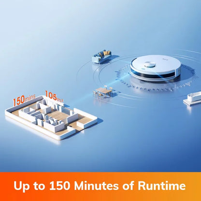 ILIFE V30 Robot Vacuum Cleaner, Laser Navigation, 10000Pa Suction, Up to 150min Runtime, APP Control, Customizable Cleaning