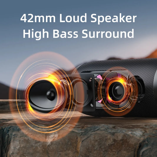 ZEALOT-S76 50W Portable Bluetooth Speaker Wireless Waterproof Outdoor IPX6 Stereo Bass Music Track Speaker Sound Box