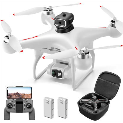 2026 Newest S116 MAX Brushless RC Drone with Dual Camera, WiFi FPV, Optical Flow Positioning, 360 Obstacle Avoidance, One Key Takeoff Landing, Altitude Hold, Foldable, Carry Bag Included, Long Flight Time, Gift for Adults