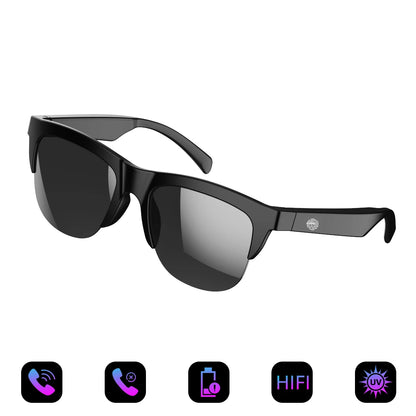 2026 New Hot Sale AI Assistant Smart Glasses 360° HD Sound Smart Touch Control Phone Answer Call Anti-UV Lenses IP4 Riding Gifts
