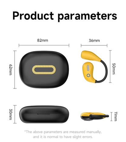 Sports TWS Bluetooth 5.4 Earphones with Mic Wireless Headphones  Noise Canceling Earbuds In-Ear Waterproof Headsets