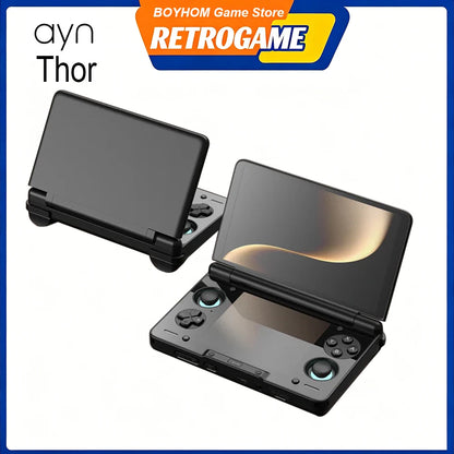 AYN THOR Clamshell Handheld Game Console 6" 120Hz AMOLED Snapdragon 8 Gen 2 4K DP Output Snapdragon 8 Gen 2 6000mAh 27W Fast Charge Retro Gaming Console